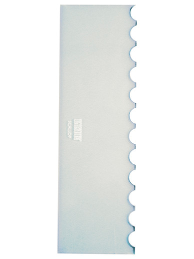 Tall Patterned Edge Side Scraper - Scallop